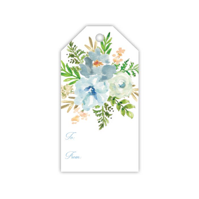 Blue Blossoms Gift Tag
